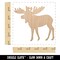 Moose Solid Unfinished Craft Wood Holiday Christmas Tree DIY Pre-Drilled Ornament